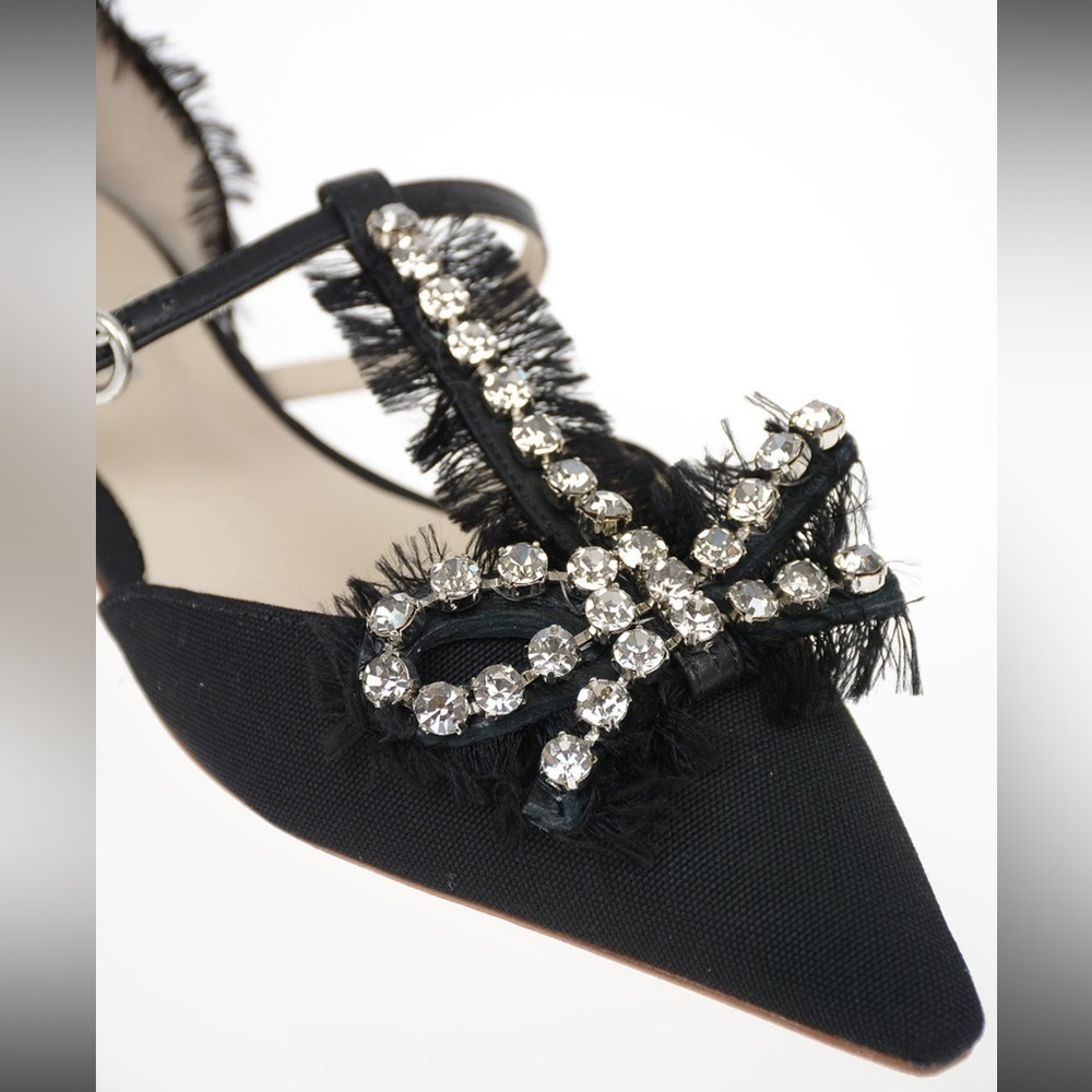 ANNA BAIEUERA COATED LEATHER ANNADEA BALLET FLATS WITH JEWEL DETAIL Sz 41 - Picture 2 of 12